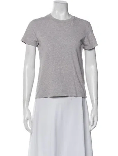 Pre-owned Ninety Percent Crew Neck Short Sleeve T-shirt In Gray