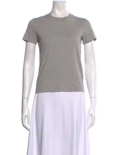Pre-owned Ninety Percent Crew Neck Short Sleeve T-shirt In Gray