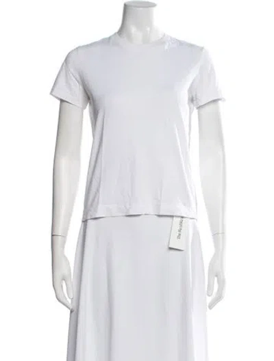 Pre-owned Ninety Percent Crew Neck Short Sleeve T-shirt In White