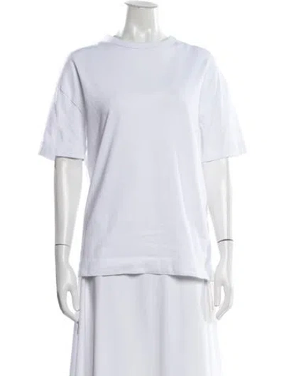Pre-owned Ninety Percent Crew Neck Short Sleeve T-shirt In White