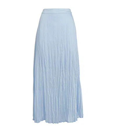 Ninety Percent Crinkled Ranaculus Skirt In Blue