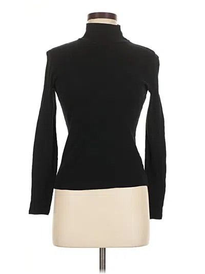 Pre-owned Ninety Percent Long Sleeve Turtleneck In Black