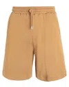 Ninety Percent Man Shorts & Bermuda Shorts Mustard Size Xl Organic Cotton In Yellow