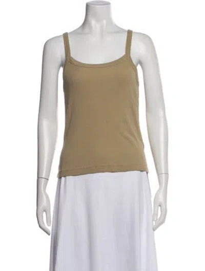 Pre-owned Ninety Percent Scoop Neck Sleeveless Top In Neutrals