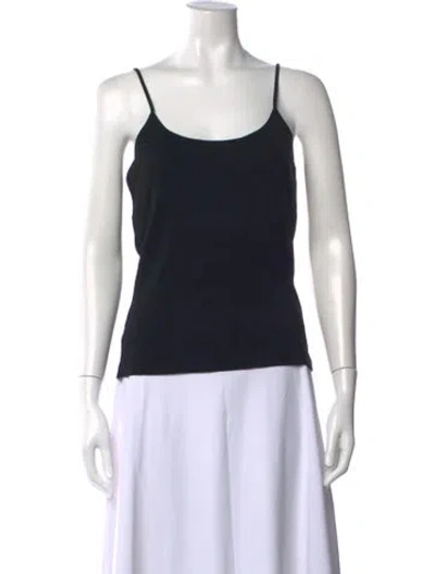 Pre-owned Ninety Percent Scoop Neck Sleeveless Top W/ Tags In Black