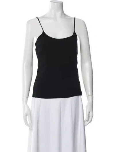 Pre-owned Ninety Percent Scoop Neck Sleeveless Top W/ Tags In Black