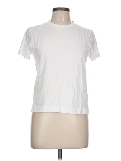 Pre-owned Ninety Percent Short Sleeve T-shirt In White