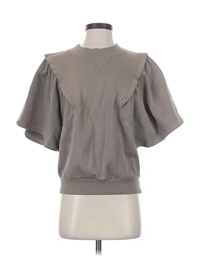 Pre-owned Ninety Percent Short Sleeve Turtleneck In Gray