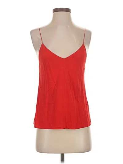 Pre-owned Ninety Percent Sleeveless Top Red Halter Neckline Tops