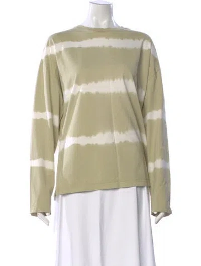 Pre-owned Ninety Percent Tie-dye Print Crew Neck Top In Multi