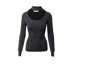 Ninety Percent Turtleneck Cutout Top In Black Viscose In Black