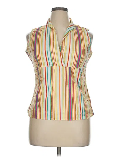 Pre-owned Ninety Sleeveless Button Down Shirt In Yellow