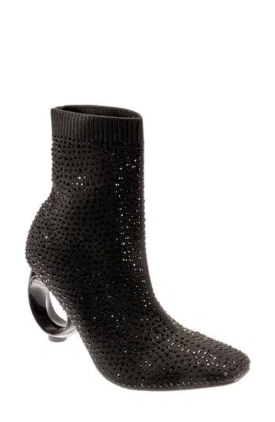 Ninety Union Barb Round Heel Bootie In Black