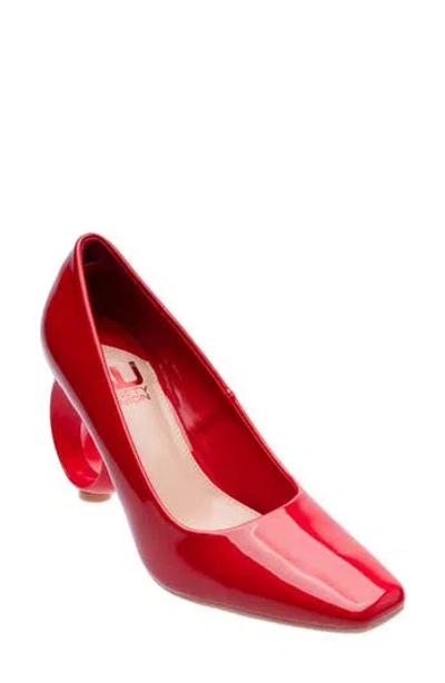 Ninety Union Blast Square Toe Pump In Red