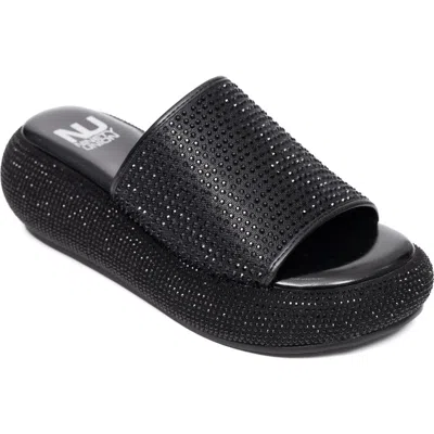 Ninety Union Blingar Slide Sandal In Black
