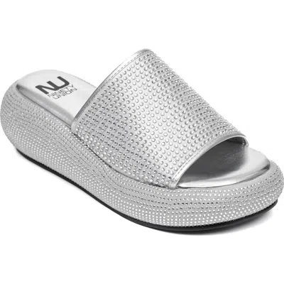 Ninety Union Blingar Slide Sandal In Silver