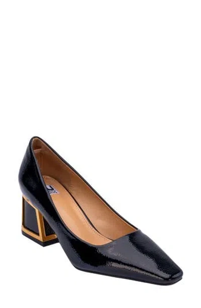 Ninety Union Blink Block Heel Pump In Black