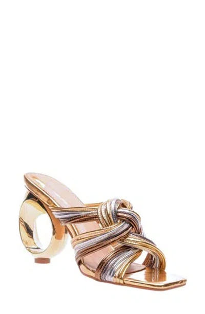 Ninety Union Brazil Sandal In Gold Multi