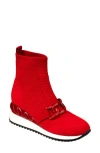Ninety Union Brooklyn Pull-on Sneaker In Red