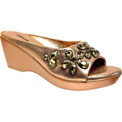 Ninety Union Cairo Wedge Sandal In Champagne