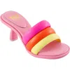 Ninety Union Candy Slide Sandal In Pink Multi