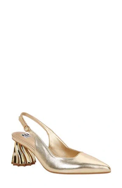 Ninety Union Carla Pointed Toe Slingback Pump In Animal Print