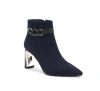 Ninety Union Chain Ornament Metal Heel Bootie