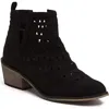 Ninety Union Chicago Perforated Ankle Boot In Black
