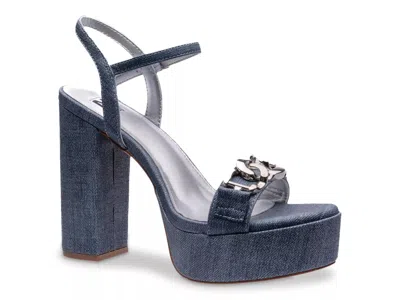 Ninety Union Darling Platform Sandal In Blue