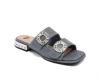 Ninety Union Double Jewel Buckle Sandal In Blue