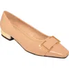Ninety Union Dove Buckle Flat In Beige