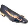 Ninety Union Dove Buckle Flat In Navy