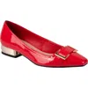 Ninety Union Dove Buckle Flat In Red