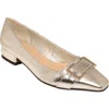 Ninety Union Dove Buckle Flat In Silver