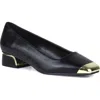 Ninety Union Eagle Tipped Square Toe Pump In Black