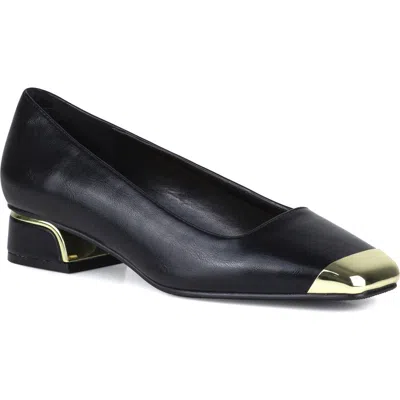 Ninety Union Eagle Tipped Square Toe Pump In Black