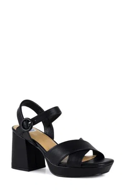 Ninety Union Emelyn Platform Ankle Strap Sandal In Black