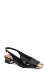 Ninety Union Empress Tipped Slingback Pump In Black