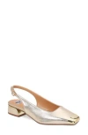 Ninety Union Empress Tipped Slingback Pump In Silver