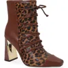 Ninety Union Farah Square Toe Bootie In Brown