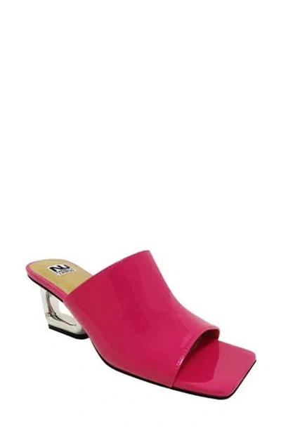 Ninety Union Florence Square Toe Mule In Fuchsia