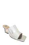 Ninety Union Florence Square Toe Mule In Silver