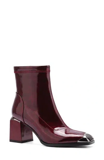 Ninety Union Fortune Square Toe Boot In Burgundy