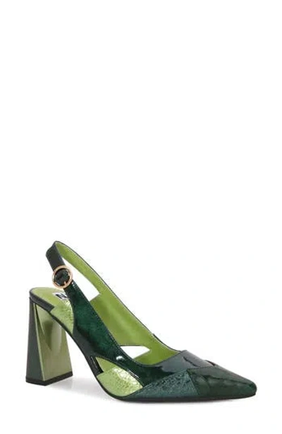 Ninety Union Francis Slingback Pump In Green Multi