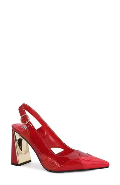 Ninety Union Francis Slingback Pump In Red Multi
