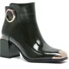 Ninety Union Frisco Cap Toe Bootie In Green
