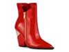 Ninety Union Galaxy Pointed Toe Wedge Boot In Red