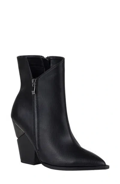 Ninety Union Galaxy Pointed Toe Wedge Boot In Black