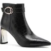 Ninety Union Groovy Croc Embossed Boot In Black