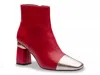 Ninety Union Two-tone Bootie In Red
